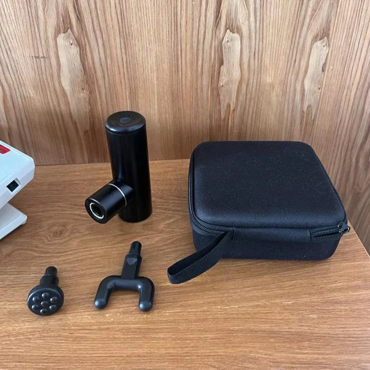 (2x1) Pistola de Masaje Profundo Dr. Klein® + Masajeador de Pies Shiatsu Max®
